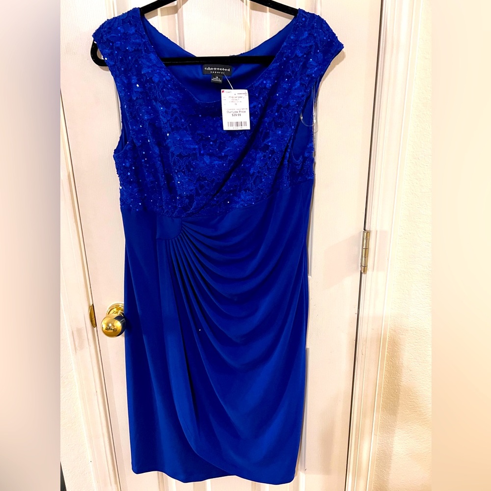 Plus size women’s dress Royal Blue